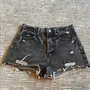 Wild Fable Black Jean Shorts Distressed High-Waisted